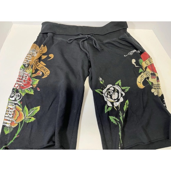 Love Pants - Ed Hardy Love Kills Slowly Women's Gothic Shorts, Small Classic